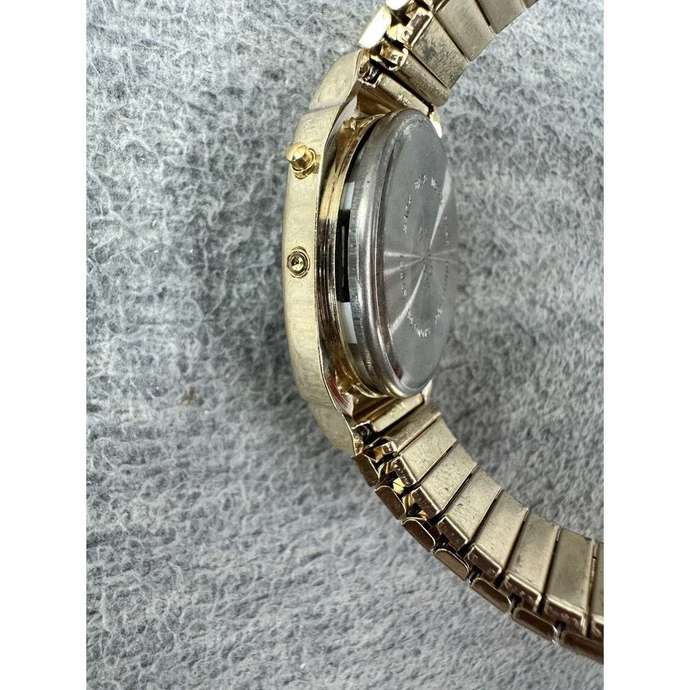PETERBILT TRUCK Vintage Digital Mechanical Analog Gold Tone Watch